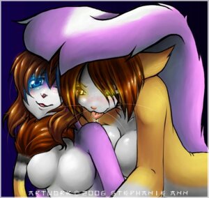 Rating: Safe Score: 0 Tags: 2006 amber_eyes anthro blue_eyes blush bodily_fluids breasts brown_hair cuddling duo e621 featureless_breasts female female/female fluffy fluffy_tail glowing glowing_eyes hair half-length_portrait kami_cheetah_(aja_williams) kayiko kayiko_(character) licking mammal mephitid naturally_censored nude portrait romantic romantic_couple saliva simple_background skunk tail tongue tongue_out User: bunchy7s