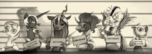 Rating: Safe Score: 0 Tags: absurd_res arthropod beard changeling_(mlp) chimera discord_(mlp) draconequus e621 english_text equestria_girls equid equine facial_hair fangs female feral friendship_is_magic gashiboka grin group hair hasbro hi_res horn king_sombra_(mlp) looking_at_viewer male mammal monochrome my_little_pony mythological_creature mythological_equine mythology nightmare_moon_(mlp) queen_chrysalis_(mlp) smile sunset_shimmer_(eg) teeth text trixie_(mlp) unicorn User: bunchy7s