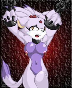 Rating: Explicit Score: 0 Tags: amber_eyes anthro arms_up blaze_the_cat bondage bound breasts captive captured cat chains claws collar dungeon feline female female_only fur furry helpless looking_at_viewer mammal mel_the_hybrid nipple_piercing nipples nude open_mouth piercing purple pussy restrained rule34 sega solo sonic_(series) sonic_the_hedgehog_(series) tail vulnerable User: bunchy7s