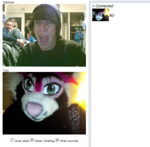 Rating: Safe Score: 0 Tags: anthro brown_hair chatroulette clothing costume e621 english_text fursuit grandfathered_content green_eyes group hair hat headgear headwear human konekonoarashi male mammal open_mouth real text User: bunchy7s Rating: Safe Score: 0 Tags: anthro brown_hair chatroulette clothing costume e621 english_text fursuit grandfathered_content green_eyes group hair hat headgear headwear human konekonoarashi male mammal open_mouth real text User: bunchy7s