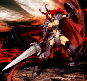 Rating: Explicit Score: 0 Tags: armor breasts cape castle_age complex_background exposed_breasts female female_only genzoman keira navel red_hair rule34 shield sword tagme User: bunchy7s