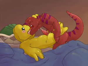 Rating: Explicit Score: 0 Tags: 2013 4:3 anal anal_penetration anthro anthro_on_anthro anthro_penetrated anthro_penetrating anthro_penetrating_anthro argon_vile bed_sheet bedding bedroom_sex blush bodily_fluids cum cum_on_self cum_while_penetrated cumshot dinosaur dromaeosaurid duo e621 ejaculation erection eyes_closed fingers french_kissing from_front_position genital_fluids genitals half-closed_eyes hands-free james_campbell kissing kissing_while_penetrating koopa koopa_troopa lying male male/male male_penetrated male_penetrating male_penetrating_male mario_bros missionary_position narrowed_eyes nintendo nude on_back open_mouth orgasm penetration penis precum prehistoric_species red_body reptile saurischian scalie sex shell shell-less simple_background slightly_chubby tail tapering_penis theropod tongue turtle velociraptor yellow_body User: bunchy7s