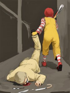 Rating: Questionable Score: 0 Tags: 3:4 baseball_bat bat_(object) blood bodily_fluids broken_sword cane clothed clothed_human clothed_male clothing colonel_sanders death duo e621 eyewear footwear glasses human kfc light_body light_skin male mammal mascot mcdonald's melee_weapon not_furry ronald_mcdonald sword unknown_artist weapon weapon_on_shoulder what User: bunchy7s Rating: Questionable Score: 0 Tags: 3:4 baseball_bat bat_(object) blood bodily_fluids broken_sword cane clothed clothed_human clothed_male clothing colonel_sanders death duo e621 eyewear footwear glasses human kfc light_body light_skin male mammal mascot mcdonald's melee_weapon not_furry ronald_mcdonald sword unknown_artist weapon weapon_on_shoulder what User: bunchy7s