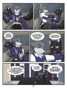 Rating: Safe Score: 0 Tags: amazed annoyed anthro black_body black_fur brown_eyes canid canine canis clothed clothing comic dialogue dolly_conner e621 english_text female fur grey_body grey_fur kurapika lagomorph leporid male mammal military pink_body pink_fur rabbit raven_wolf text white_eyes wolf yula_(raven_wolf) User: bunchy7s