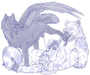 Rating: Explicit Score: 0 Tags: animal animal_genitalia black_fur canine collar feathered_wings feline feral feral_on_feral kintari male male_only markings peeing rule34 tiger toradoshi urine watersports wet winged_wolf wings wolf User: bunchy7s