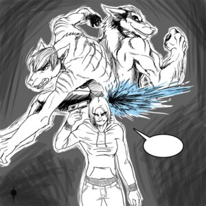 Rating: Safe Score: 0 Tags: 1:1 anthro canid canine dialogue digital_media_(artwork) e621 empty_speech_bubble group gun hi_res holding_gun holding_object holding_ranged_weapon holding_weapon male mammal ranged_weapon shot_in_head speech_bubble suicide teeth the_other vallhound weapon User: bunchy7s