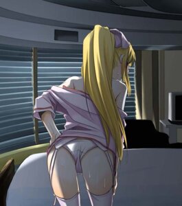Rating: Explicit Score: 0 Tags: 1girls angela_thompson angie_thompson ass back blonde_hair clothing female from_behind garter_belt lace-trimmed_panties legs_together long_hair nakajima_yuka nurse off_shoulder panties ponytail rule34 solo sweat thighhighs tied_hair tonegawa_anju trauma_center underwear white_legwear white_thighhighs User: bunchy7s