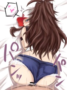 Rating: Explicit Score: 0 Tags: ass blush brown_hair censored cum doggy_style female from_behind hat heart hilda_(pokemon) human looking_back male pokemon rule34 sex shorts straight wrist_band wristband yuutai User: bunchy7s