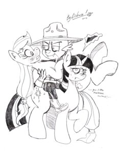 Rating: Safe Score: 0 Tags: 2013 applejack_(mlp) black_and_white blush bodily_fluids bylisboa clothing cutie_mark dragon e621 earth_pony english_text equid equine fangs female feral friendship_is_magic fur group hair hasbro hat headgear headwear hi_res horn horse male mammal monochrome my_little_pony mythological_creature mythological_equine mythological_scalie mythology pony profanity scalie spike_(mlp) sweat teeth text twilight_sparkle_(mlp) unicorn User: bunchy7s