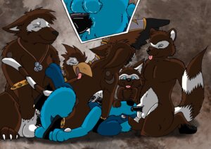 Rating: Explicit Score: 0 Tags: accipitrid accipitriform anthro avian balls bear bird bodily_fluids butt canid canine cowgirl_position cum domestic_cat dominant dominant_male druid e621 eagle erection felid feline felis forced from_front_position gangbang generation_4_pokemon genital_fluids genitals group group_sex gulonine licking lying magic_user male male/male male_on_bottom male_on_top mammal mustelid musteline nintendo nude on_back on_bottom on_top paws penis pokemon pokemon_(species) procyonid raccoon rape riolu sex straddling suel tongue tongue_out tribal_spellcaster umpherio umpherio_(umpherio) wolvar wolverine User: bunchy7s