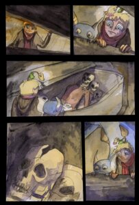 Rating: Safe Score: 0 Tags: 4_fingers anterior_nasal_aperture bellsprout blonde_hair blue_body blue_eyes body_pile bone brown_clothing brown_coat brown_topwear clothed clothing coat coffin comic death e621 female fingers generation_1_pokemon hair human male mammal nintendo pokemon pokemon_(species) qlock red_scarf scarf skeleton skull text topwear wartortle young User: bunchy7s