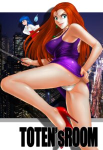 Rating: Questionable Score: 0 Tags: 2010 2girls ass big_ass breasts cowboy_shot curvaceous dress dress_lift dress_tug earrings female female_only ghost_girl ghost_sweeper_mikami green_eyes high_heels highres hitodama human jewelry kinu_himuro large_breasts light-skinned_female light_skin long_hair looking_at_viewer necklace orange_hair panties presenting red_hair reiko_mikami rule34 solo_focus standing_on_one_leg sword thick_thighs toten_(artist) underwear upskirt white_panties wide_hips User: bunchy7s