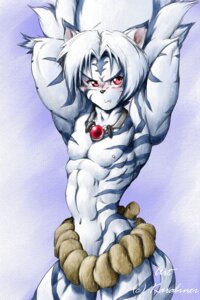 Rating: Safe Score: 0 Tags: anthro athletic athletic_anthro athletic_male biped blush clothed clothing domestic_cat e621 fangs felid feline felis hair hands_behind_head hi_res jewelry karabiner kogenta_(onmyou_taisenki) looking_at_viewer male mammal necklace onmyou_taisenki red_eyes solo standing stripes teeth topless User: bunchy7s Rating: Safe Score: 0 Tags: anthro athletic athletic_anthro athletic_male biped blush clothed clothing domestic_cat e621 fangs felid feline felis hair hands_behind_head hi_res jewelry karabiner kogenta_(onmyou_taisenki) looking_at_viewer male mammal necklace onmyou_taisenki red_eyes solo standing stripes teeth topless User: bunchy7s