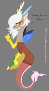 Rating: Safe Score: 0 Tags: 2012 alpha_channel antlers blue_body blue_feathers chimera crossgender discord_(mlp) draconequus e621 english_text feathered_wings feathers female friendship_is_magic hair hasbro hi_res hooves horn jaquelindreamz looking_at_viewer membrane_(anatomy) membranous_wings mismatched_wings mtf_crossgender my_little_pony simple_background solo tail tail_tuft text transparent_background tuft white_hair wings User: bunchy7s