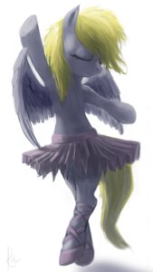 Rating: Safe Score: 0 Tags: 2012 9:16 arabesque_(ballet) arabesque_devant_(ballet) ballerina ballet blonde_hair bottomwear classical_tutu clothing dance_shoes dancewear derpy_hooves_(mlp) e621 equid equine eyes_closed feathered_wings feathers female footwear fourth_position_arms_(ballet) friendship_is_magic fur grey_body grey_feathers grey_fur hair hasbro mammal my_little_pony mythological_creature mythological_equine mythology pegasus pointe_shoes raikoh-illust shoes simple_background skirt solo tail tutu white_background wings User: bunchy7s