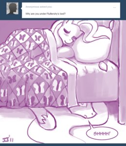Rating: Safe Score: 0 Tags: 2011 arthropod ask_blog ask_princess_molestia bed blush butterfly detailed_background dialogue duo e621 english_text equid equine eyes_closed fan_character female feral fluttershy_(mlp) friendship_is_magic furniture hair hasbro horse insect john_joseco lepidopteran long_hair mammal monochrome my_little_pony pillow pony princess_celestia_(mlp) princess_molestia sleeping text toony tumblr User: bunchy7s