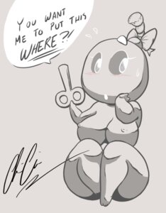 Rating: Questionable Score: 0 Tags: 4_toes accessory alternate_species asking_viewer asking_where big_breasts big_butt blush bob-omb bodily_fluids bomb_humanoid bombette bow_ribbon breasts butt darkpandax digital_media_(artwork) e621 emanata english_text eyelashes feet female female_humanoid flustered flying_sweatdrops fuse grey_background grey_text greyscale hair_accessory hair_bow hair_ribbon hand_on_cheek hand_on_own_cheek holding_object humanoid humanoidized living_bomb mario_bros monochrome nintendo nipples not_furry nude nude_female nude_humanoid paper_mario paper_mario_(2000) pink_blush ribbons short signature simple_background sitting solo speech_bubble stack sweat sweatdrop text thick_thighs toes white_speech_bubble wide_hipped_female wide_hipped_humanoid wide_hips wind-up_key User: bunchy7s