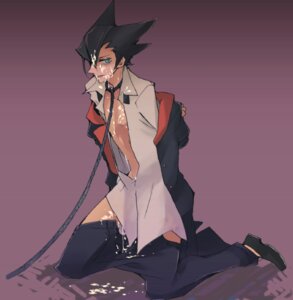 Rating: Explicit Score: 0 Tags: artist_request black_hair blue_eyes bondage cum cum_on_body facial grimsley male male_only pokemon pokemon_(game) pokemon_bw rule34 yaoi User: bunchy7s