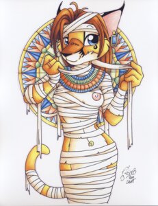 Rating: Questionable Score: 0 Tags: 2003 absurd_res anthro breasts caracal caracal_(genus) clothed clothing e621 ear_piercing egyptian felid feline female hi_res looking_at_viewer mammal michele_light mummy nipples one_breast_out piercing pinup pose signature skimpy solo tail traditional_media_(artwork) undead User: bunchy7s Rating: Questionable Score: 0 Tags: 2003 absurd_res anthro breasts caracal caracal_(genus) clothed clothing e621 ear_piercing egyptian felid feline female hi_res looking_at_viewer mammal michele_light mummy nipples one_breast_out piercing pinup pose signature skimpy solo tail traditional_media_(artwork) undead User: bunchy7s
