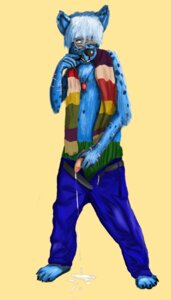 Rating: Explicit Score: 0 Tags: anthro blue_body blue_fur blue_hair bodily_fluids clothing cum dirtyclosetent e621 eyewear fur genital_fluids genitals glasses hair half-erect humanoid_genitalia humanoid_penis hyena male mammal masturbation oops penile penile_masturbation penis pinup pose solo spotted_hyena underwear User: bunchy7s