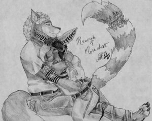 Rating: Safe Score: 0 Tags: accessory anthro canid canine canis clock clothed clothing cuddling daelyhelaxon duo e621 ear_piercing eyewear felid fingerless_gloves furgonomics gloves goggles greyscale handwear jewelry male mammal monochrome piercing ring romantic romantic_couple simple_background tail tail_accessory tail_jewelry tail_ring watch wolf User: bunchy7s