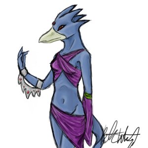 Rating: Questionable Score: 0 Tags: 1:1 anatid anseriform anthro anthrofied avian beak bird blue_body breasts clothed clothing e621 eccentric_birdie female gem generation_1_pokemon golduck midriff navel nintendo non-mammal_breasts pokemon pokemon_(species) pokemorph red_eyes simple_background skimpy small_breasts solo tail white_background User: bunchy7s