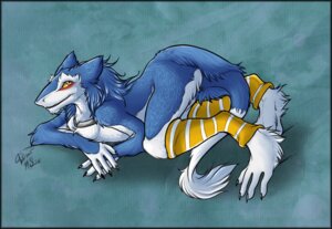 Rating: Safe Score: 0 Tags: 2011 all_fours anthro artist_collaboration blue_body blue_fur blue_hair butt charu clothing collar e621 fur hair kwik_(artist) leg_warmers legwear male mammal markus_(dowantanaccount) sergal solo tail User: bunchy7s