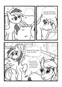 Rating: Questionable Score: 0 Tags: 2012 applejack_(mlp) barn black_and_white comic cutie_mark dialogue e621 earth_pony english_text equid equine feathered_wings feathers female feral freckles friendship_is_magic hasbro hi_res horse mammal monochrome my_little_pony mythological_creature mythological_equine mythology pegasus pony quadruped rainbow_dash_(mlp) rhk simple_background tail text white_background wings User: bunchy7s