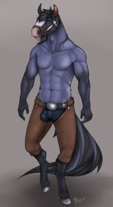 Rating: Safe Score: 0 Tags: abs anthro belt biceps biped black_body black_fur black_hair blue_body blue_eyes blue_fur blue_roan_(marking) bottomwear chaps clothed clothing dakota_(dark_stallion) e621 equid equine fur hair hi_res horse looking_at_viewer male mammal melzi muscular muscular_anthro muscular_male nipples pants pecs pink_nose pose shorts solo standing topless User: bunchy7s