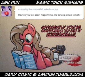 Rating: Questionable Score: 0 Tags: ask_pun blood bodily_fluids book brown_hair chainsaw comic confusion digital_media_(artwork) doing_it_wrong e621 earth_pony english_text equid equine fan_character female feral friendship_is_magic fur graffegruam green_eyes hair hasbro horse mammal my_little_pony pony power_tool pun_pony reading red_body red_fur text tools tumblr twilight_sparkle_(mlp) url User: bunchy7s Rating: Questionable Score: 0 Tags: ask_pun blood bodily_fluids book brown_hair chainsaw comic confusion digital_media_(artwork) doing_it_wrong e621 earth_pony english_text equid equine fan_character female feral friendship_is_magic fur graffegruam green_eyes hair hasbro horse mammal my_little_pony pony power_tool pun_pony reading red_body red_fur text tools tumblr twilight_sparkle_(mlp) url User: bunchy7s