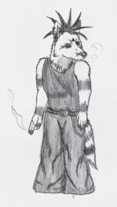 Rating: Safe Score: 0 Tags: alternative_fashion anthro belt biped canid canine canis chain cigarette clothed clothing e621 ear_piercing goth greyscale male mammal monochrome piercing simple_background smoke smoking solo standing tail unknown_artist white_background wolf User: bunchy7s Rating: Safe Score: 0 Tags: alternative_fashion anthro belt biped canid canine canis chain cigarette clothed clothing e621 ear_piercing goth greyscale male mammal monochrome piercing simple_background smoke smoking solo standing tail unknown_artist white_background wolf User: bunchy7s