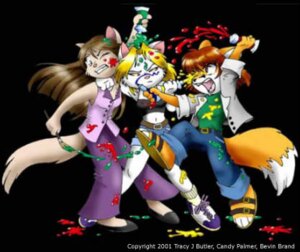 Rating: Safe Score: 0 Tags: 2001 anthro bevin candy canid canine clothed clothing dessert digital_media_(artwork) domestic_cat e621 felid feline felis female fight food fox group low_res mammal tail tracy_j._butler User: bunchy7s