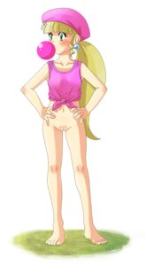 Rating: Explicit Score: 0 Tags: alternate_species barefoot beret blonde_hair bottomless bubble_gum dixie_kong donkey_kong_(series) donkey_kong_country earrings feet female green_eyes hat human nintendo outside oyatsu personification ponytail pussy rule34 solo tank_top tied_hair tied_shirt toes User: bunchy7s