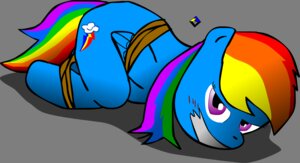 Rating: Questionable Score: 0 Tags: alpha_channel angry bdsm blue_body blue_feathers blue_fur bondage bound captured dbzshonen13 e621 equid equine feathered_wings feathers female feral friendship_is_magic fur gag gagged hair hasbro helpless hogtied looking_at_viewer mammal multicolored_hair my_little_pony mythological_creature mythological_equine mythology pegasus rainbow rainbow_dash_(mlp) rainbow_hair shadow simple_background solo struggling submissive submissive_female tape tape_gag transparent_background wings User: bunchy7s