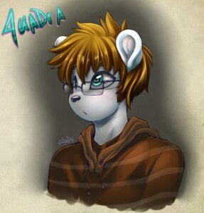 Rating: Safe Score: 0 Tags: anthro bear blue_eyes brown_clothing brown_hair brown_shirt brown_topwear bust_portrait clothing clothing_cord drawstring drawstring_topwear e621 eyewear glasses grey_body grey_skin hair hoodie male mammal mokabur polar_bear portrait shirt solo stripes tassels topwear ursine User: bunchy7s