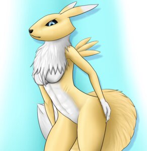 Rating: Questionable Score: 0 Tags: abstract_background anthro bandai_namco black_nose black_sclera blue_eyes breasts canid canine claws digimon digimon_(species) digital_media_(artwork) e621 female fur hi_res mammal mane nude paintchaser renamon ribs simple_background solo tail white_body white_fur yellow_body yellow_fur User: bunchy7s