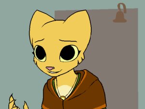 Rating: Safe Score: 0 Tags: 2011 4:3 aliasing anthro clothed clothing digital_media_(artwork) e621 felid female graphicsgale_(artwork) jewelry katia_managan kazerad khajiit mammal microsoft necklace pendant prequel_adventure solo the_elder_scrolls User: bunchy7s