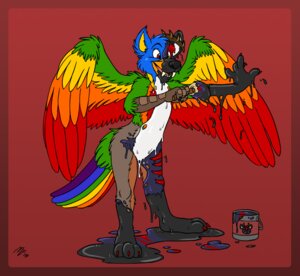 Rating: Safe Score: 0 Tags: 2009 anthro avian beak bird brush colorful_theme e621 feathers male multicolored_body multicolored_feathers paint paintbrush parrot rainbow rainbow_body rainbow_feathers solo sparklefur spookaboo stripes transformation wet User: bunchy7s Rating: Safe Score: 0 Tags: 2009 anthro avian beak bird brush colorful_theme e621 feathers male multicolored_body multicolored_feathers paint paintbrush parrot rainbow rainbow_body rainbow_feathers solo sparklefur spookaboo stripes transformation wet User: bunchy7s