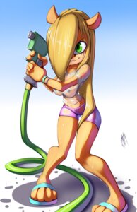 Rating: Questionable Score: 0 Tags: 2012 activision anthro bandicoot blonde_hair bottomwear bracelet breasts butt butt_from_the_front clothing coco_bandicoot crash_bandicoot_(series) curvy_figure digital_media_(artwork) e621 feet female footwear green_eyes hair hose jewelry knock-kneed long_hair looking_at_viewer makeup mammal marsupial mascara nipple_outline nipples one_eye_obstructed sandals shirt shoes shorts simple_background small_waist smile solo teeth thefuckingdevil thigh_gap toes topwear translucent translucent_clothing water water_hose wet wet_clothing wet_shirt wet_topwear User: bunchy7s