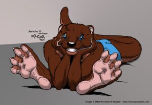 Rating: Questionable Score: 0 Tags: 2002 4_toes anthro biped e621 english_text feet flexible foot_focus hindpaw jericho_(jerotter) kencougr male mammal membrane_(anatomy) mustelid nude otter paws plantigrade soles solo tail text toes webbed_feet User: bunchy7s