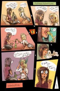 Rating: Questionable Score: 0 Tags: 2012 2:3 animal_humanoid blonde_hair breasts brown_hair comic digital_media_(artwork) dragon dragon_humanoid duo e621 female hair hi_res human humanoid mammal mythological_creature mythological_scalie mythology scalie smoke stilettopink transformation watsup User: bunchy7s