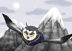 Rating: Safe Score: 0 Tags: ambiguous_gender avian beak bird blue_bottomwear blue_clothing blue_topwear bottomwear clothed clothing cloud cold dreamworks e621 facial_markings feathered_wings feathers fenghuang_(kung_fu_panda) feral flying front_view grey_body grey_feathers half-closed_eyes head_markings hi_res kung_fu_panda markings mountain narrowed_eyes natzanga outside owl purple_eyes shirt signature sky snow snowing solo topwear tunic wings yellow_sclera User: bunchy7s