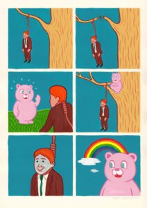 Rating: Questionable Score: 0 Tags: anthro assisted_suicide bear clothed clothing cloud comic death duo e621 hanged happy hi_res human humor joan_cornella male mammal noose outside painting_(artwork) plant rainbow rainbow_arch smile suicide suit traditional_media_(artwork) tree what User: bunchy7s Rating: Questionable Score: 0 Tags: anthro assisted_suicide bear clothed clothing cloud comic death duo e621 hanged happy hi_res human humor joan_cornella male mammal noose outside painting_(artwork) plant rainbow rainbow_arch smile suicide suit traditional_media_(artwork) tree what User: bunchy7s
