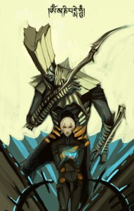 Rating: Safe Score: 0 Tags: 5_fingers armor blade_arm blonde_hair demon detailed digital_devil_saga digital_devil_saga_2 duo e621 fingers front_view glowing hair holding_object human jadedmandarin male male_human mammal not_furry serph short_hair simple_background standing tan_body tan_skin varna User: bunchy7s