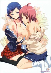 Rating: Explicit Score: 0 Tags: 2girls blue_eyes blue_hair breasts female hair kneeling koutaro looking_at_viewer multiple_females multiple_girls nijiiro_zakura page_42 page_number red_eyes red_hair rule34 school_uniform schoolgirl short_hair socks volume_4 yuri User: bunchy7s