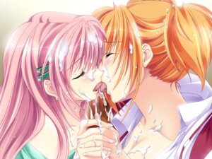 Rating: Explicit Score: 0 Tags: bisexual blush breasts cum cum_on_body cum_on_breasts cum_on_hair cum_on_upper_body facial female french_kiss game_cg kissing mama_love multiple_females multiple_girls orange_hair pink_hair rule34 yama_bikko yuri User: bunchy7s