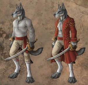 Rating: Safe Score: 0 Tags: 4_toes abstract_background anthro aquatic biped bottomwear canid canine canis claws clothed clothing coat detailed digitigrade e621 feet footwear fully_clothed fur grey_body grey_fur holding_melee_weapon holding_object holding_sword holding_weapon legwear luther_denholme male mammal melee_weapon model_sheet pants pose rukis sash scabbard shirt simple_background socks solo standing sword tail tan_background toeless_footwear toeless_socks toes topwear weapon wolf User: bunchy7s