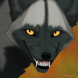 Rating: Safe Score: 0 Tags: 1:1 2013 ambiguous_gender black_body black_fur black_lips black_nose canid canine e621 fangs feral fox fur grey_body grey_fur headshot_portrait icon lips long_mouth looking_at_viewer low_res mammal natalie_de_corsair no_sclera orange_eyes portrait pupils red_fox sharp_teeth silver_fox slit_pupils smile snout solo teeth true_fox whiskers User: bunchy7s