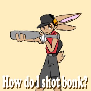 Rating: Safe Score: 0 Tags: 1:1 4_fingers anthro bandage baseball_bat baseball_cap bat_(object) biped bottomwear brown_eyes clothed clothing doing_it_wrong e621 electronics english_text fingers fully_clothed hare_(artist) hat headgear headphones headset headwear holding_object lagomorph leporid long_ears looking_aside looking_at_viewer male mammal rabbit scout_(team_fortress_2) shorts side_view sleeveless_shirt solo standing team_fortress_2 text toony valve valve_corporation User: bunchy7s