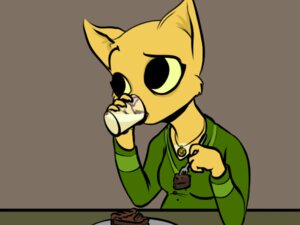 Rating: Safe Score: 0 Tags: 2011 4:3 anthro biped breasts cake candy chocolate clothing cutlery dessert domestic_cat drinking e621 felid feline felis female food fork glass jewelry katia_managan khajiit kitchen_utensils mammal microsoft milk necklace pendant pink_nose prequel_adventure shirt sitting solo the_elder_scrolls tools topwear unknown_artist vero User: bunchy7s
